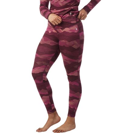 Smartwool - Classic Thermal Merino Base Layer Pattern Bottom - Women's - Festive Fuchsia Mountain Scape
