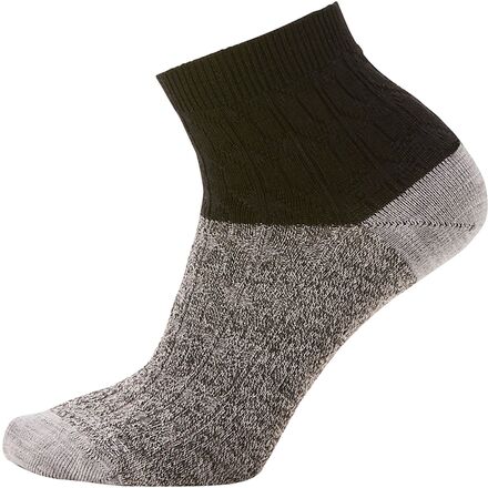 Smartwool - Everyday Cable Ankle Boot Sock - Women's - Black