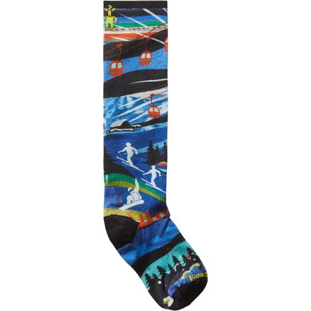 Ski Zero Cushion Skication Print OTC Sock - Kids'