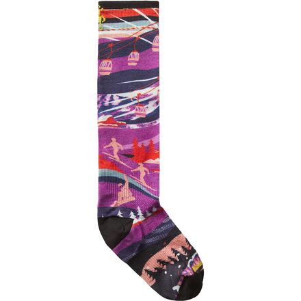 Ski Zero Cushion Skication Print OTC Sock - Kids'