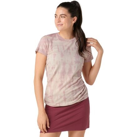 Smartwool - Merino Plant-Based Dye Short-Sleeve T-Shirt - Women's - Light Copper Tie Dye