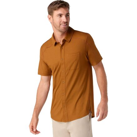 Smartwool - Short-Sleeve Button Down Shirt - Men's - Fox Brown