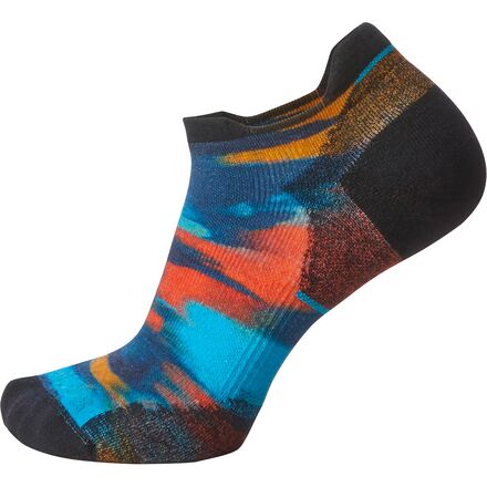 Smartwool - Run Targeted Cushion Brushed Print Low Ankle Sock - Women's - Alpine Blue
