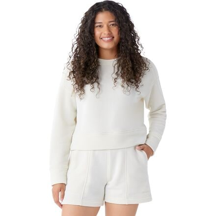 Smartwool - Recycled Terry Cropped Crew Sweatshirt - Women's - Almond