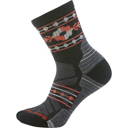 Hike Light Cushion Retro Floral Mid Crew Sock - Women's