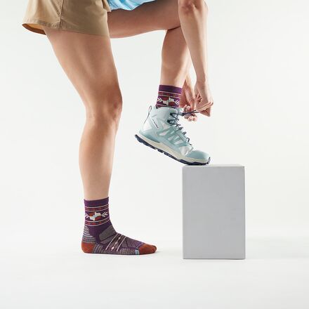 Smartwool - Hike Light Cushion Retro Floral Mid Crew Sock - Women's