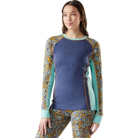 Classic Thermal Merino Colorblock Baselayer Crew - Women's