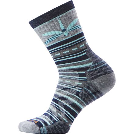 Hike Targeted Cushion Dragon Stitch Mid Crew Sock - Women's