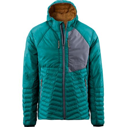 Terracea Men's Cyprus Lightweight Quilted Puffer Jacket in Glacial Green - Size: Large