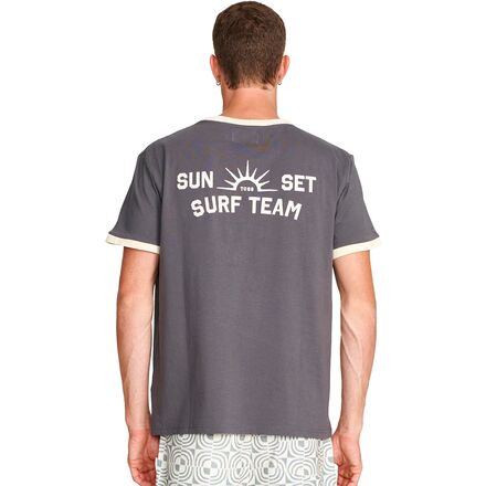 The Critical Slide Society - Sunset Ringer T-Shirt - Men's - Phantom