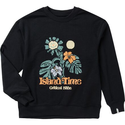 The Critical Slide Society - Island Time Crew Sweatshirt - Men's - Vintage Black