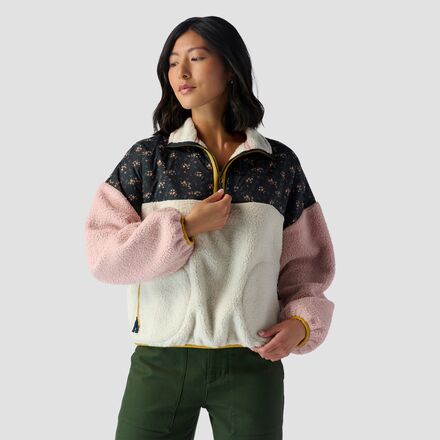 The Great Outdoors - The Plush Colorblock Terrain 1/2-Zip Jacket - Women's - Wilderness Floral