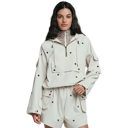 The Embroidered Cropped Trailhead Pullover - Women's