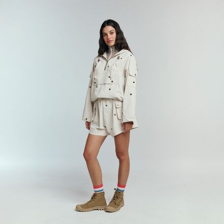 The Great Outdoors - The Embroidered Cropped Trailhead Pullover - Women's