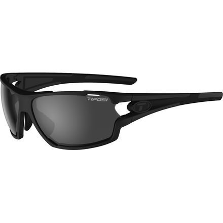 Tifosi Optics - Amok Sunglasses - Matte Black-Smoke/Ac Red/Clear Lens