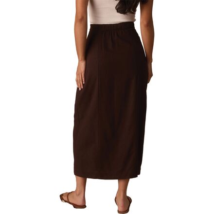 The Normal Brand - Leukos Linen-Blend Button Front Skirt - Women's