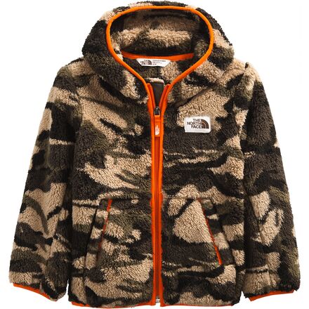 The North Face - Campshire Full-Zip Hooded Fleece Jacket - Toddler Boys' - New Taupe Green Explorer Camo Print
