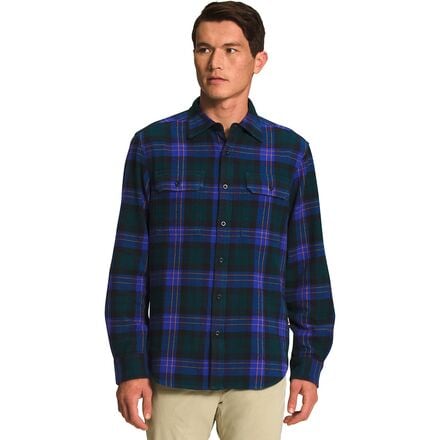 The North Face - Arroyo Long-Sleeve Flannel Shirt - Men's - Ponderosa Green Large Icon Plaid 2