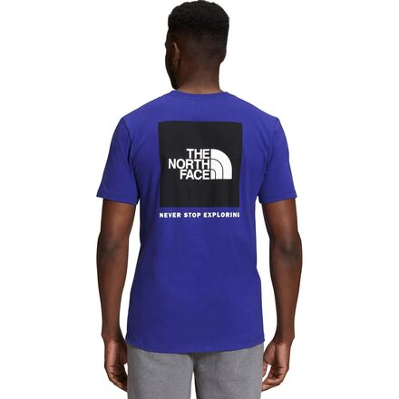 The North Face - Box NSE Short-Sleeve T-Shirt - Men's - Lapis Blue/TNF Black