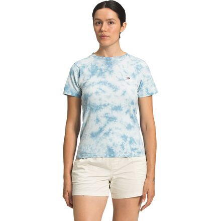 The North Face - Botanic Dye T-Shirt - Women's - Tourmaline Blue Wash