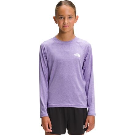 The North Face - Amphibious Long-Sleeve Sun Shirt - Girls' - Paisley Purple Heather