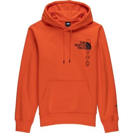 The North Face - Recycled Expedition Graphic Hoodie - Men's - Red Orange