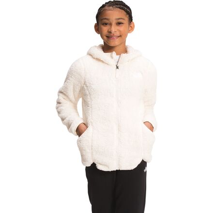 The North Face - Suave Oso Hooded Full-Zip Jacket - Girls' - Gardenia White