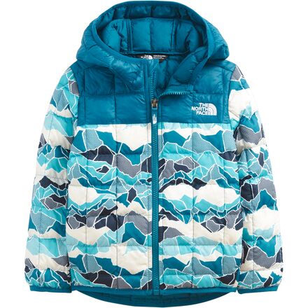 The North Face - ThermoBall Eco Hooded Jacket - Toddlers' - Banff Blue Mountain Camo Print
