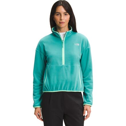 The North Face - TKA Glacier Crop Pullover - Women's - Porcelain Green