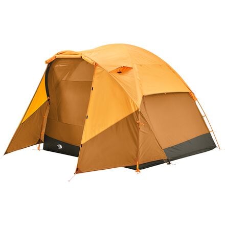 The North Face - Wawona 4 Tent: 4-Person 3-Season - Light Exuberance Orange/Timber Tan/New Taupe Green