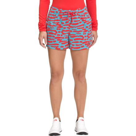 The North Face - Class V Printed Short - Women's - Norse Blue Amniote Large Print