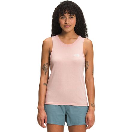 The North Face - Simple Logo Tri-Blend Tank Top - Women's - Evening Sand Pink Heather
