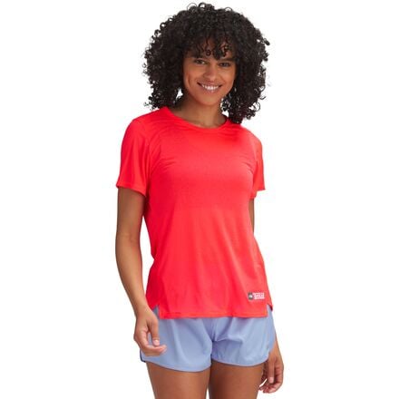 The North Face - Sunriser Short-Sleeve Shirt - Women's - Brilliant Coral
