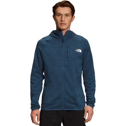 The North Face - Canyonlands Hooded Fleece Jacket - Men's - Shady Blue Heather