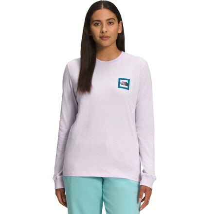 The North Face - Geo NSE Long-Sleeve T-Shirt - Women's - Lavender Fog/Harbor Blue