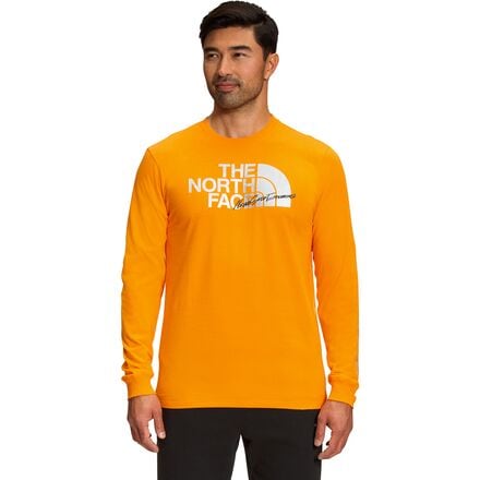 The North Face - Graphic Injection Long-Sleeve T-Shirt - Men's - Cone Orange