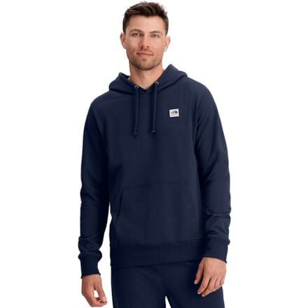 The North Face - Heritage Patch Pullover Hoodie - Men's - Summit Navy/TNF White