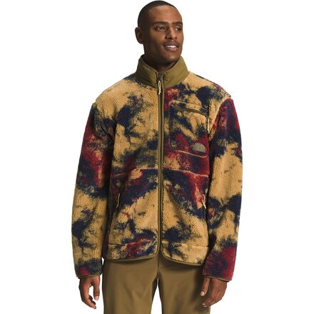 The North Face - Jacquard Extreme Pile Full-Zip Jacket - Men's - Antelope Tan Ice Dye Print
