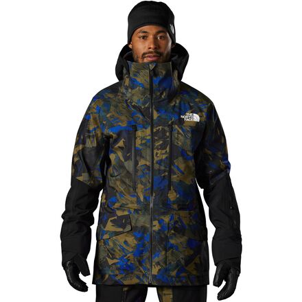 The North Face - Summit Verbier FUTURELIGHT Jacket - Men's - Military Olive Summit Mountainscape Print/TNF Black