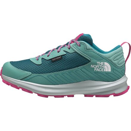 The North Face - Fastpack Waterproof Hiking Shoe - Kids' - Harbor Blue/Wasabi