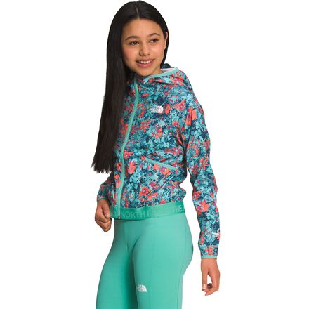 The North Face - Printed Never Stop Hooded Wind Jacket - Girls'
