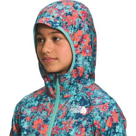 The North Face - Printed Never Stop Hooded Wind Jacket - Girls'