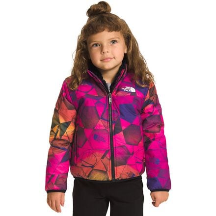 The North Face - Reversible Mossbud Jacket - Toddler Girls' - Mr. Pink Pink Expedition Print