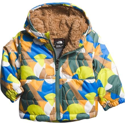 The North Face - Reversible Mount Chimbo Hooded Jacket - Infants' - Almond Butter Big Abstract Print