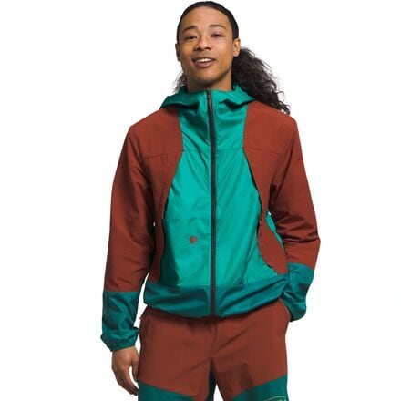 The North Face - Trailwear Wind Whistle Jacket - Men's - Lichen Teal/Brandy Brown