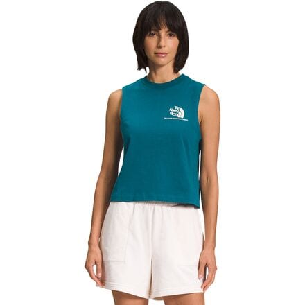 The North Face - Mountain Tank Top - Women's - Blue Coral