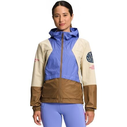 The North Face - Trailwear Wind Whistle Jacket - Women's - Gravel/Deep Periwinkle/Utility Brown