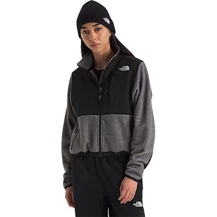 The North Face - Retro Denali Jacket - Women's - TNF Mid Grey Heather/TNF Black