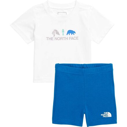 The North Face - Graphic Cotton Summer Set - Infants' - TNF White/Hero Blue