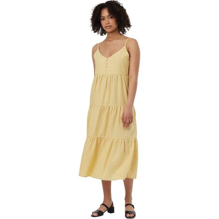 Tentree - Hemp Tiered Cami Dress - Women's - Yolk Yellow
